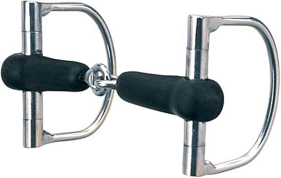 Weaver Equine Rubber Dee Ring Snaffle Bit, 5"