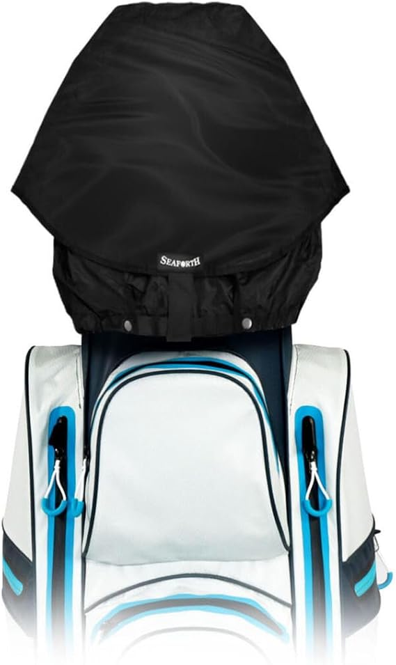 Seaforth Rain Gear SeaForth Waterproof Rain Hood Cover for Golf Bags, Black