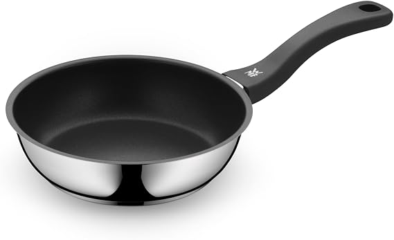 WMF 733606299 Devil Hand Wash Frying Pan Teflon Platinum coating 20 cm Diameter Devil Stainless Steel Cromargan Stainless Steel Suitable for Induction Stainless Steel Silver 42 x 22 x 8 cm