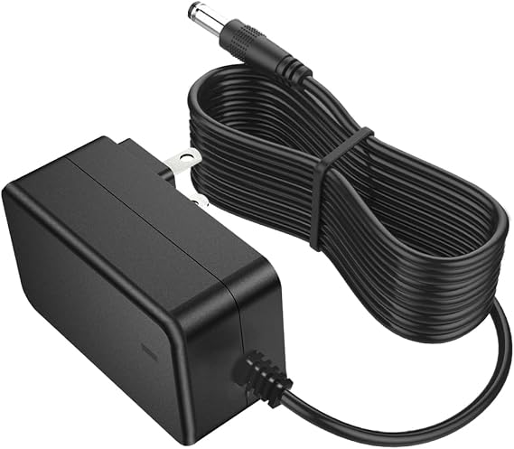 DC 12V 2A Power Supply [2Amp 2000mA] 24W AC Adapter, 10ft DC in 12V Power Cord for LED Strip Lights Speaker CCTV Camera Router, 5.5x2.5mm/2.1mm Plug Low Voltage Transformer Cable [10ft]