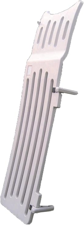 Confer Plastics G7200 Roll Guard Self Closing Self Latching Pool Ladder Safety Gate with 73-inch High Latch and Included Padlock, GATE ONLY for Use on 7200 RollGuard A-Frame Ladder Only, Warm Grey