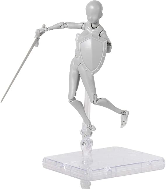 Action Figures Drawing Mannequin Movable Gestures Joints Body Kun Chan Model for Sketching,Painting(Female)