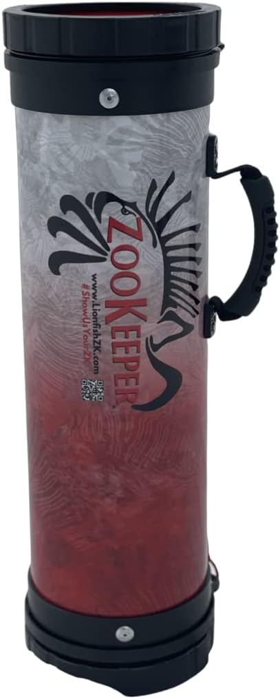 ZooKeeper Lionfish and Marine Debris Containment Unit - Red Vinyl Wrapped