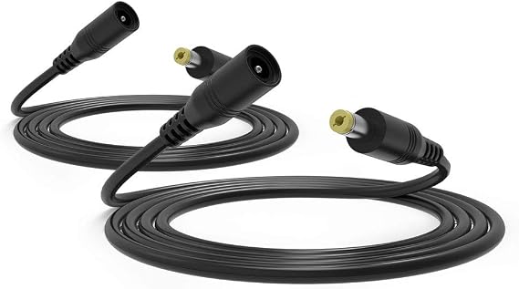 Belker 2 Pack 3FT & 6FT DC 2.1mm x 5.5mm Extension Cable