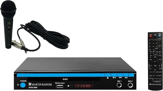 1080p HDMI Multi Region Code Free DVD Player with USB Playback and Karaoke Functions and One Microphones