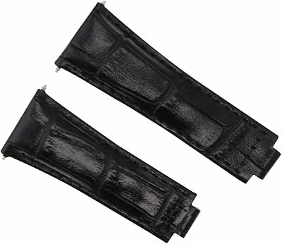 Ewatchparts 20MM LEATHER WATCH STRAP COMPATIBLE WITH ROLEX DAYTONA 16518 116520 116523 SHORT MEDIUM LONG