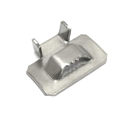USA 304 Stainless Steel Ear-Lokt Buckle 1/4" Width - 100/box (FDT2363506NFMT)