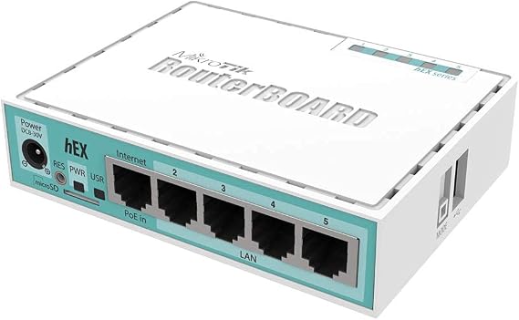 hEX RB750Gr3 Pre-Configured 5-Port Ethernet Gigabit Router Pre Configured