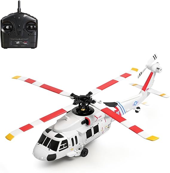 WL K270 RC Helicopter for Adults, UH-60L 170 Size 2.4G 4CH Remote Control Helicopter Model with Left/Right Hand Throttle Adjustment, Aircraft Flying Toy for Beginner (RTF Version)