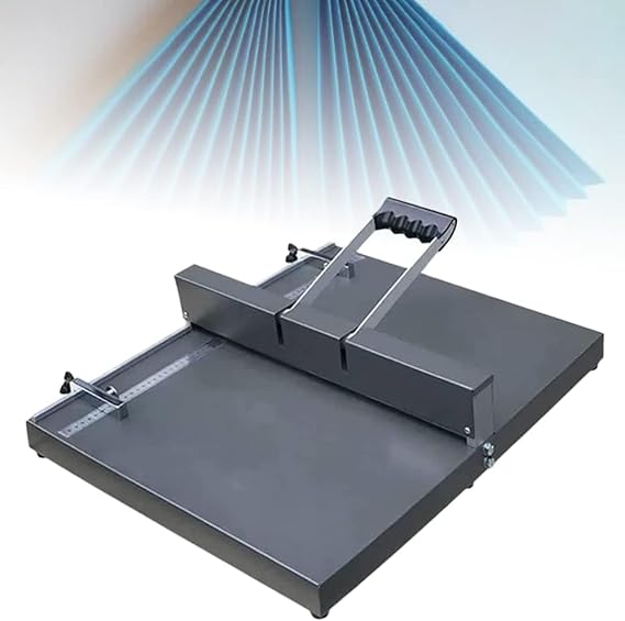 Scoring Paper Creasing Machine, 350mm Manual Creasing Machine, A3/A4 Paper Folding Machine, Desktop Heavy Duty Metal Paper Creaser for Greeting Cards Booklets Photo Papers