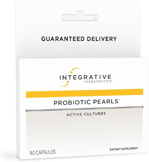 Integrative Therapeutics Probiotic Pearls - Daily Digestive Supplement for Gut Health Support* - Probiotic Capsules for Immune Health Support* - Soy-Free - 90 Count (90 Servings)