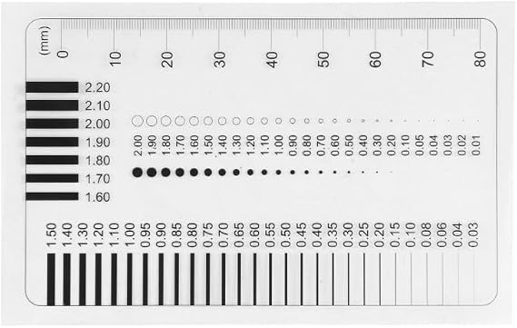 Crack Width Gauge, Concrete Crack Gauge Width Ruler Width Crack Gauge (CW-02 1PCS)
