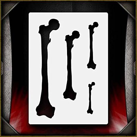 Bones 3 AirSick Airbrush Stencil Template