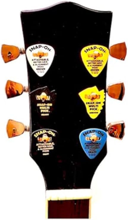 SNAP-ON Medium Attachable Guitar Picks 6-MixPicks