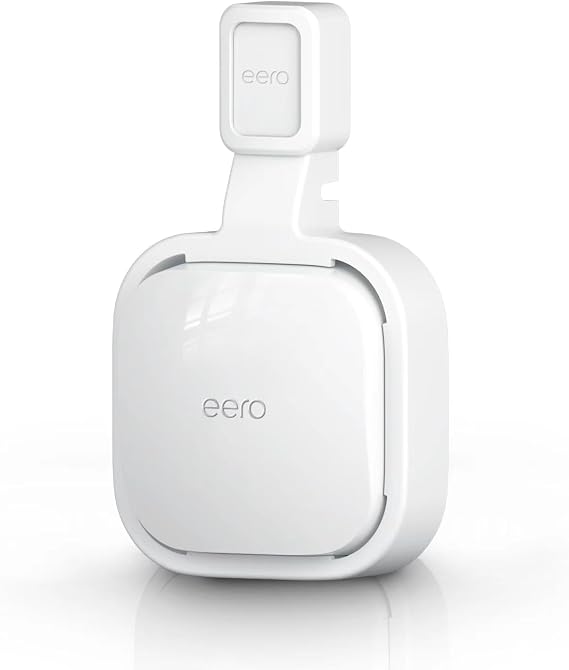 Wall Mount Holder for eero Pro 6e/Pro 6 Mesh Wi-Fi System,Outlet Wall Mount Stand Bracket for eero Pro 6e tri-Band Mesh,Wall Bracket for eero Pro 6 Extender Router Wire Organizer (1)
