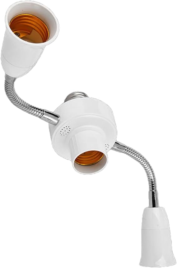 LED Bulb Holder 3 in 1/4 in 1/5 in 1/6 in 1 E27 Base Socket Splitter LED Light Socket Light Bulb Adapter Holder Adjustable Light Bulb Socket Splitter