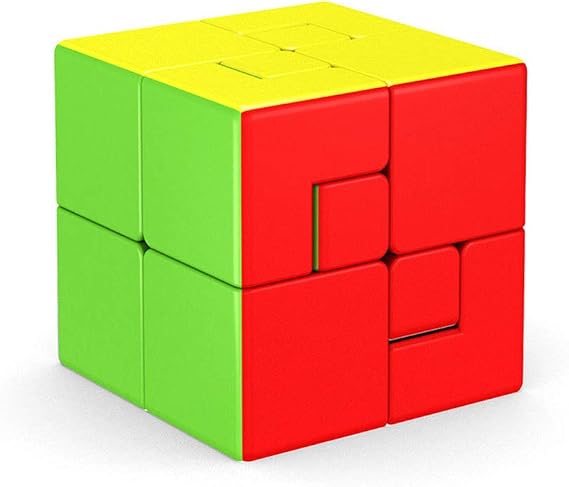 Puppet Cube 3x3 Stickerles Bandaged Magic Speed Cube Puzzle Cube Brain Teasers (V1)