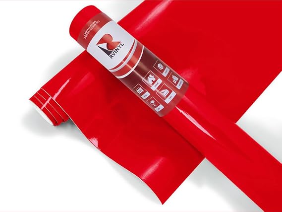 3M 180mC Atomic Red High-Gloss Air-Release Permanent (12in x 5ft Roll)