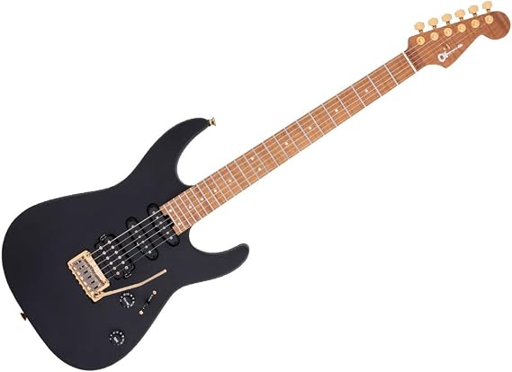 Charvel USA Select DK24 HSS 2PT CM Electric Guitar - Satin Black