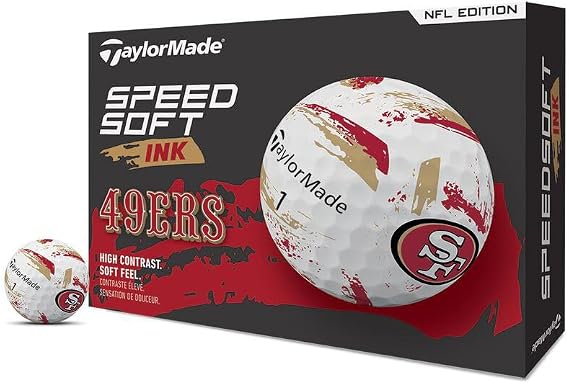 TaylorMade Golf Speed Soft Ink NFL Golf Balls