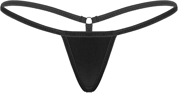 Sxiwei Woman's Low Rise Micro Bikini Thongs Briefs V-String T-Back Underwear Naughty Panties Tangas