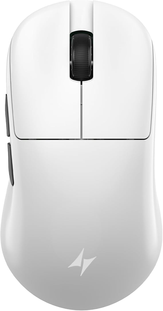 ATK Blazing Sky U2 V2 Wireless Gaming Mouse, PAW3950 Ultra Sensor, Nordic 54L15 MCU, 8K Palling, 2.4G/Wired (White, Ultimate)