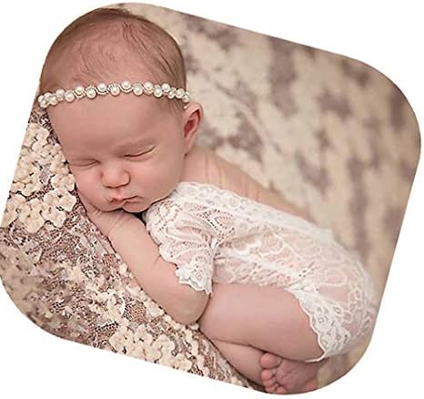 Newborn Photography Props Girls,Newborn Picture Outfit Rompers & Headband