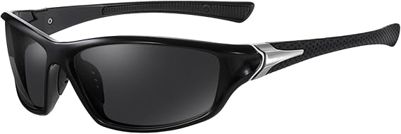 Men's Sunglasses Polarized, UV Protection Mens Sports Sunglasses for Running Cycling Golf Driving Fishing