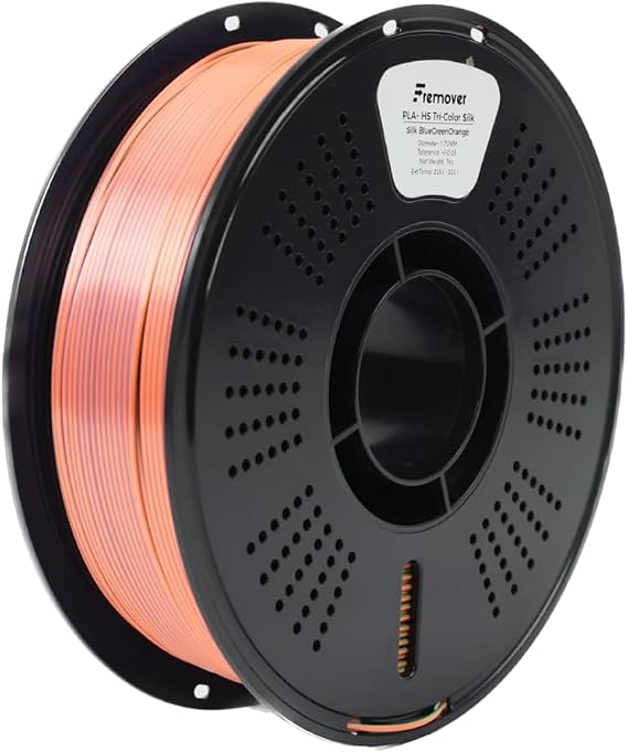 Fremover HS PLA+ Tri-Color Silk Filament - Blue - Green - Orange