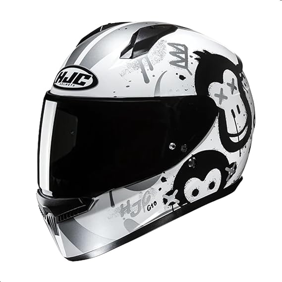 HJC C10 Geti Full Face Motorcycle Helmet with HJ-34P Pinlock Shield, DOT Approved (MC10, XX-Small)