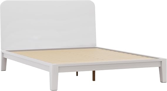 Nectar Kids Bamboo Headboard, Twin, White, Attachable to Bamboo Bed Frame | Solid Bamboo Construction, Easy Tool Free Set Up, Durable & Kid-Friendly