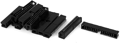 NEW LON0167 12 Pcs Straight 34pins 2.54mm Pitch Double Row IDC Box Pin Headers Connectors12 Stcke Gerade 34pins 2.54mm Pitch zweireihig IDC Box Pin Header Steckverbinder