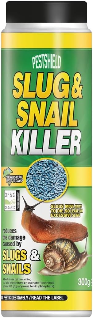 PestShield Slug & Snail Killer Pellets | Powerful, Long-Lasting Slug Control For Protecting Gardens, Flower Beds, Plant Pots & Greenhouses | Organic Gardening Approved Pesticide 300g