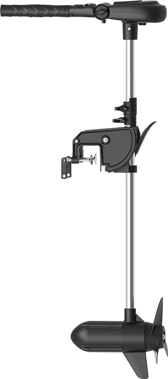 PARKHO HASWING Electric Trolling Motor 12V Brushless 2 HP Power 35.4 Inch Shaft Stepless Speed Control - Low Voltage & High Thrust - Suitable for Saltwater & Freshwater Boat Fishing 50754