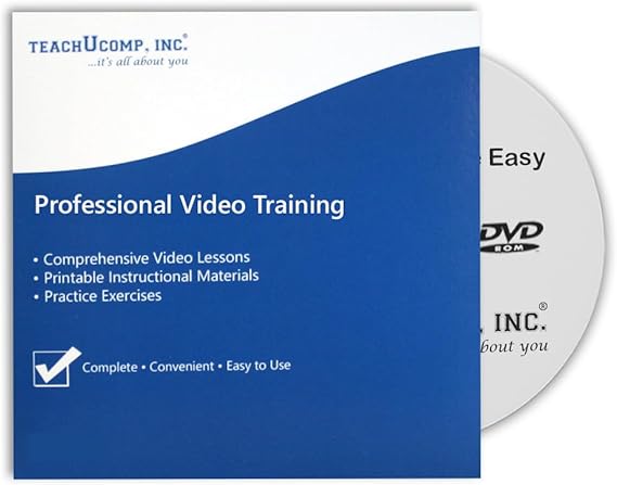 TEACHUCOMP Video Training Tutorial for QuickBooks Desktop Pro 2021 DVD-ROM Course and PDF Manual