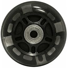 2pack Replacement Part New led Inline Wheels 64mm 82a Skate Rollerblade Luggage w Bearings for Ripstik