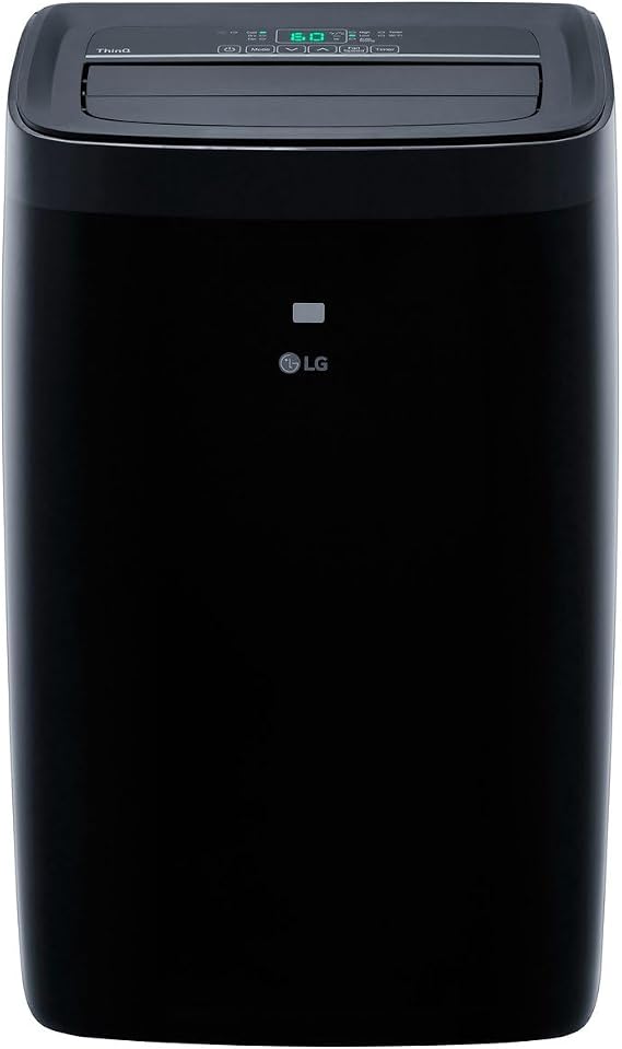 LG 10,000 BTU (DOE) 14,000 BTU (ASHRAE) Smart Portable Air Conditioner, 115V, Cools 450 Sq.Ft. (18' x 25' Room Size), Voice Control, Works with LG ThinQ, Amazon Alexa, and Hey Google