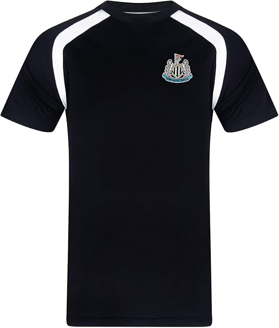 Newcastle United FC Mens T-Shirt Poly Top Official Soccer Gift