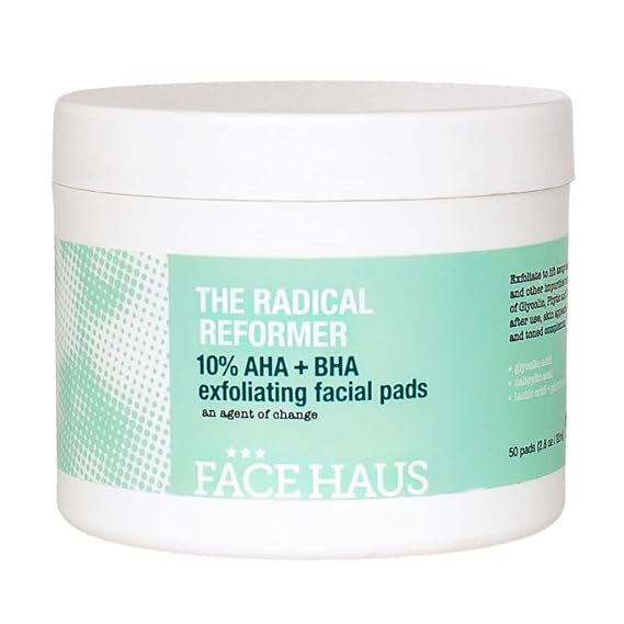 Face Haus The Radical Reformer Exfoliating Resurfacing Pads 10% AHA & BHA