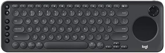 Logitech K600 TV - TV Keyboard with Integrated Touchpad and D-Pad Compatible with Smart TV - Graphite Black