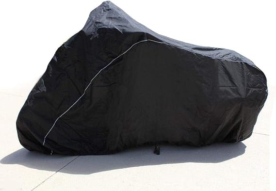 SBU Bike Motorcycle Cover Compatible for Harley-Davidson FLS Softail Slim. Strong UV Protectivve Chopper Bike Tarp. Breathable and Portable Vehicle Protection