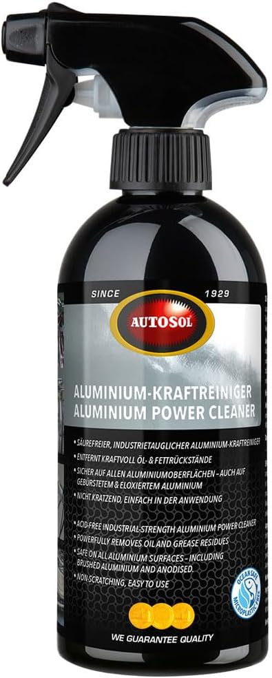 Autosol 11 001800 Aluminium Power Cleaner 500ml, Black