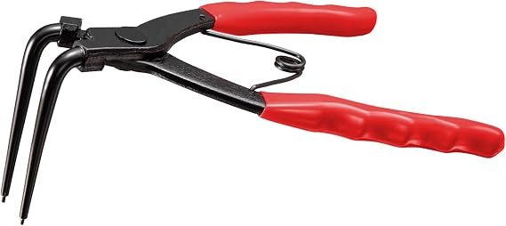Toolwiz Snap Ring Pliers Heavy Duty, 90 Degree Internal Circlip Pliers, Red