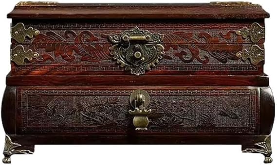 Jewelry Box Organizer Chinese Retro Jewelry Box With Lock Storage Box Necklace Ring Jewelry Box Storage Box Jewelry Organizer Small