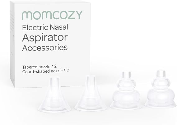 Momcozy Nasal Aspirator Replacement Tips 4 Pcs, BPA Free Silicone Nozzles,for Momcozy Nasal Aspirator Use Only, Soft Replacement Heads | |for Momcozy Nasal Aspirator Use Only, Soft Replacement Heads