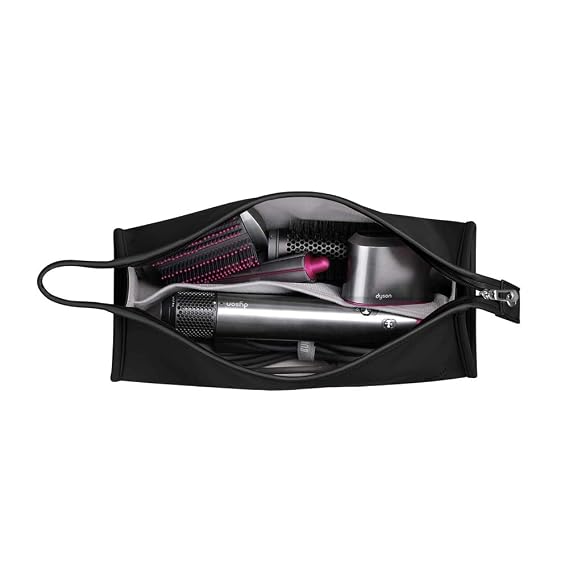 BUBM Portable Travel Storage Bag for Dyson Airwrap & Shark Flexstyle | Carrying Organizer Fits All Stylers & Attachments, Protective Travel Case, Black