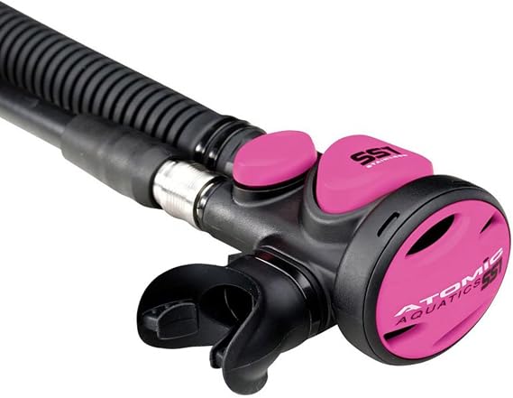 Atomic Aquatics SS1 Inflator| Reliable Integrated inflator/Regulator | Fits virtually All BCDs from Other Brands| Superior Breathing Performance | Easy to Operate | Pink Stainless Steel