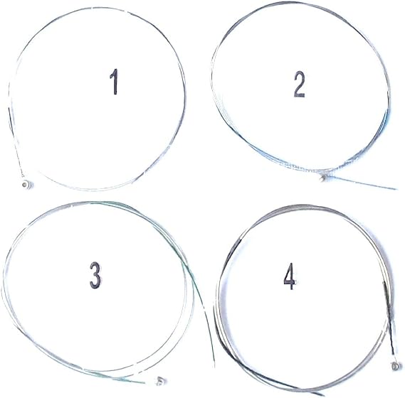 Extra 5 PCs 1st E 4/4 Violin Strings Full Set Alloy Wound Total 9 PCs