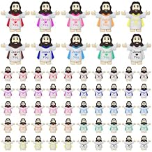 ALKB 60 Pcs Little Jesus Figures - Mini Jesus Love You Figurines Toys in Bulk, Hide and Seek Religious Party Favors, Religious Gifts for Easter Egg Stuffers