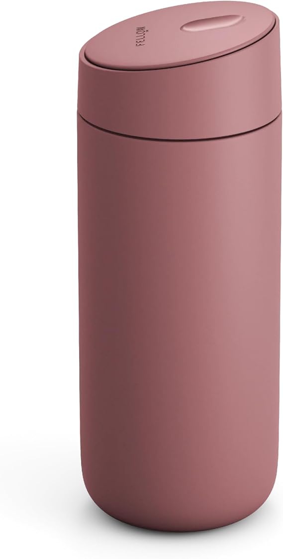 Fellow Carter Slide 16 oz Ceramic Lined Travel Coffee Mug, Desert Rose